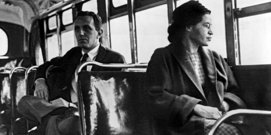 Rosa Parks On Bus